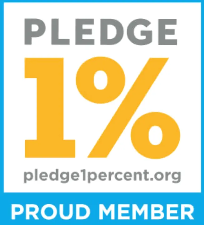 Pledge 1% member badge (the image is the Pledge 1% logo) 